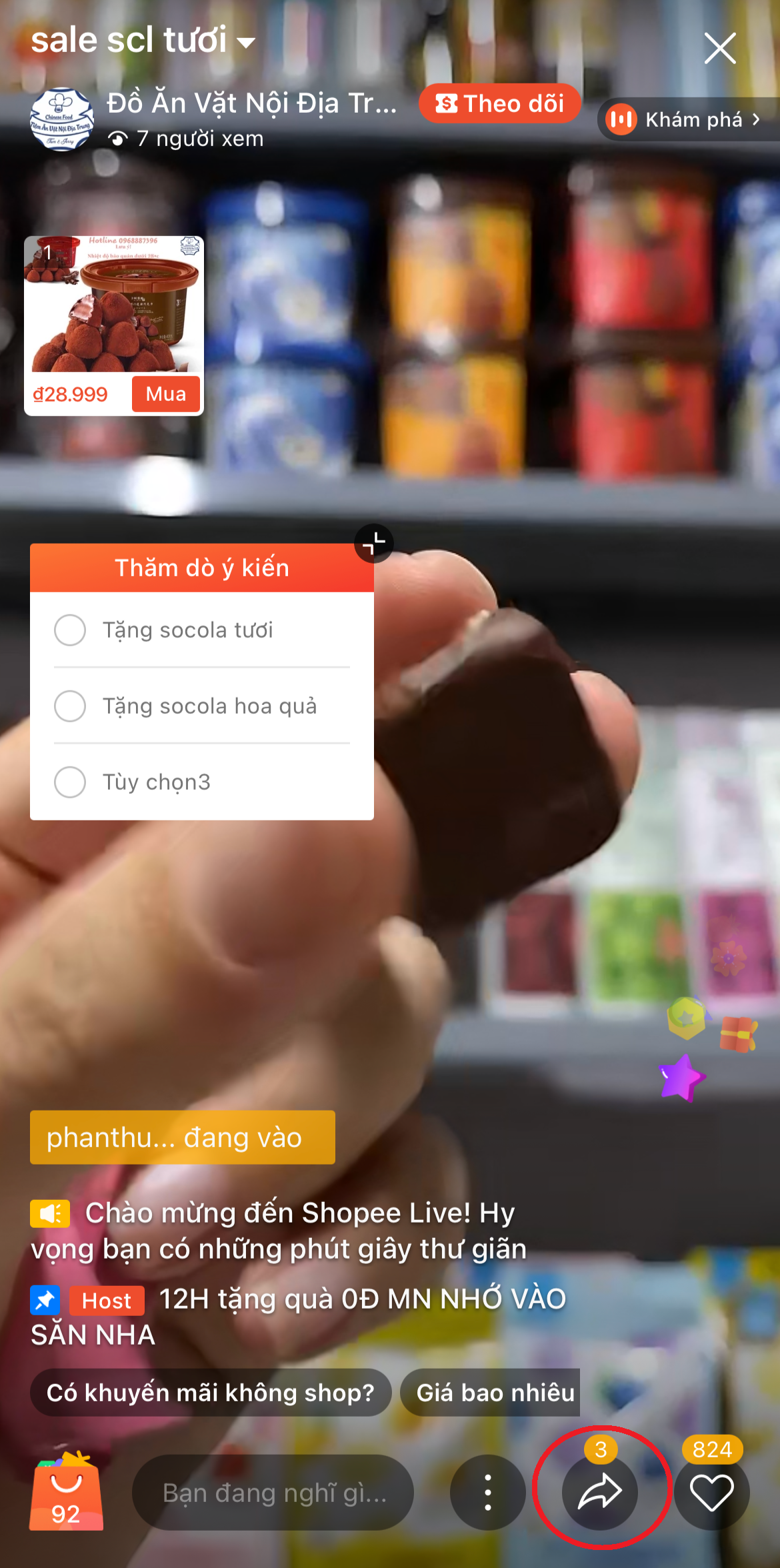 Hướng dẫn lấy link Shopee Live